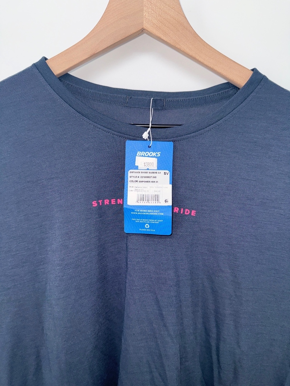 Brooks Women's Distance Short Sleeve 3.0 Running Shirt — XL - Picture 5 of 9